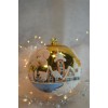 Kerstbal  12 cm geel